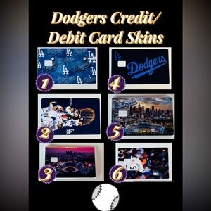 Los Angeles Dodgers Credit Debit Card Skins Decals